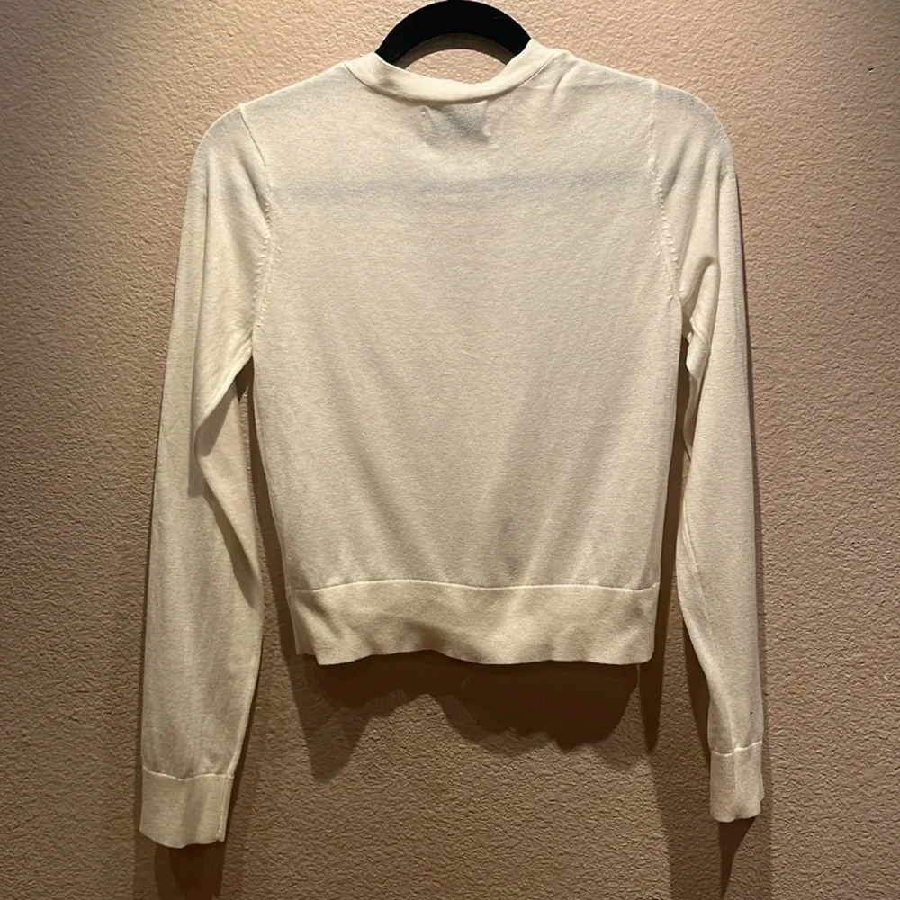 Old Navy Girls Cream Colored Button Up Cardigan Size XL 14
